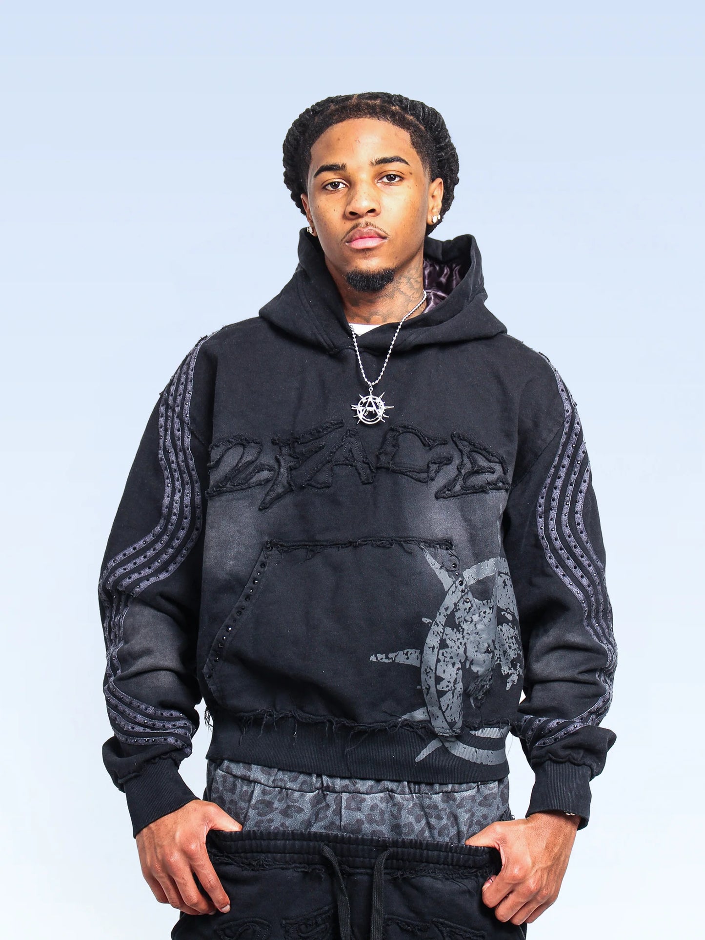 Obsidian Leopard Hoodie